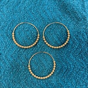 Enewton bead earrings.  3 included 14 kt gold filled